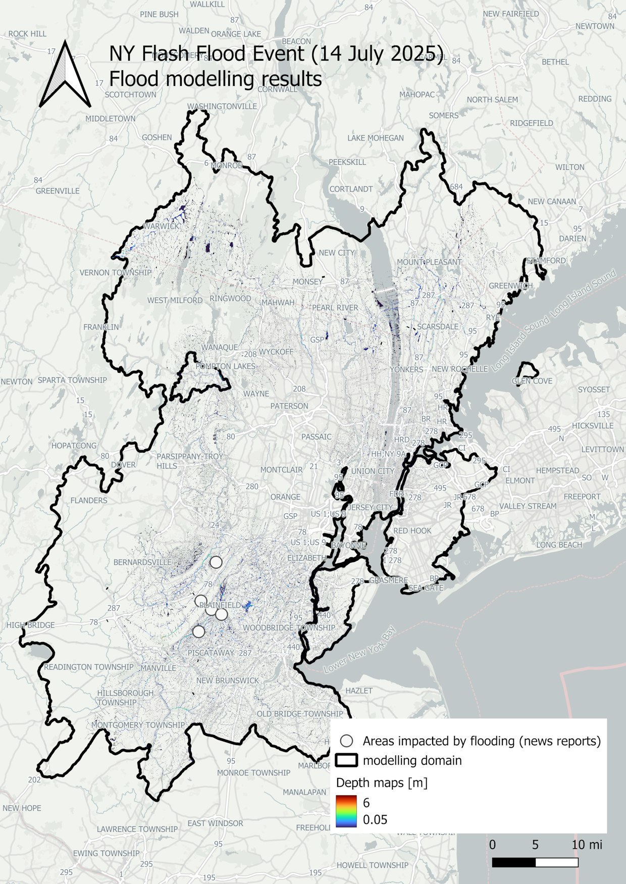 flood modelling map